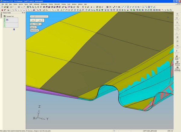 pieza deformada comparación