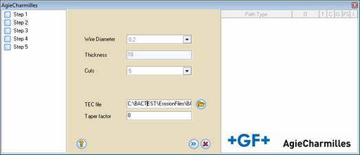 selección archivos TEC